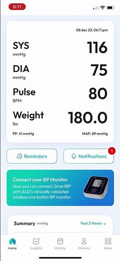 SmartBP App Walkthrough
