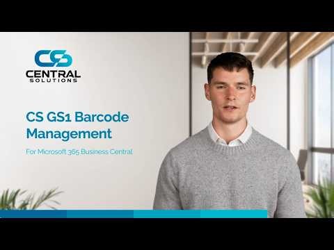 CS GS1 Barcode Management - Introduction