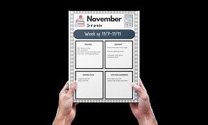 Editable Teacher Newsletter Template, Classroom Communication (Digital Download)