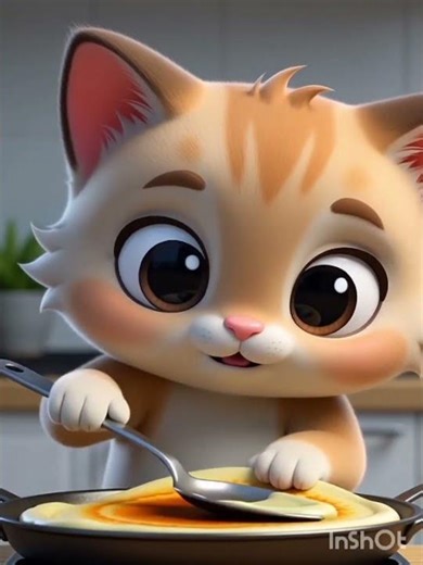 #little cute cat preparing dosa #cat #cute #funny #pets #shortsfeed #ytshorts #trending