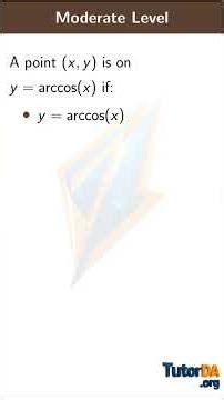 Graph inverse trigonometric functions in 30 sec #shorts #math #tutorda