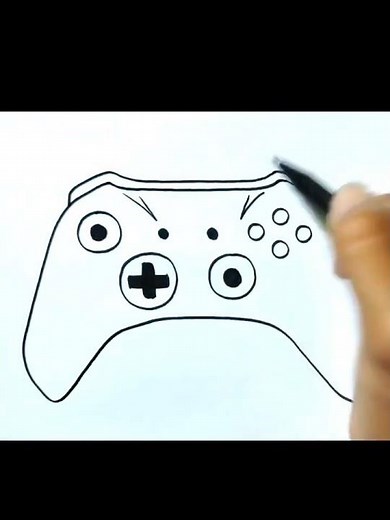 How to draw xbox controller #shorts