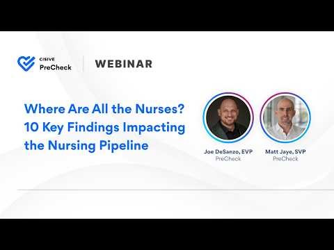 [WEBINAR] Where Are All the Nurses? 10 Key Findings Impacting the Nursing Pipeline