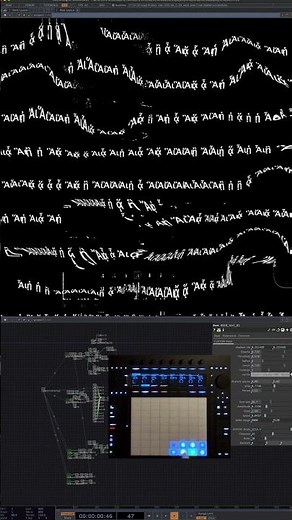 glitching letters in touchdesigner