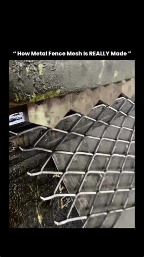 The Harry Fact Show on Instagram: "This video shows the fascinating process of making expanded metal mesh, a material commonly used for fencing, industrial safety barriers, ventilation panels, and construction reinforcement. Instead of weaving wires together, the machine takes a solid steel sheet and uses a powerful cutting-and-stretching mechanism to create diamond-shaped openings in a single continuous piece of metal. The top blades slice precise staggered cuts into the sheet, and as the sheet