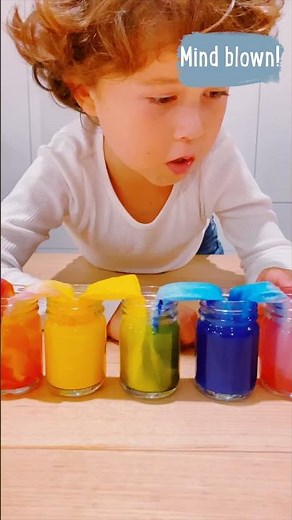 Walking Rainbow STEM Experiment for Kids