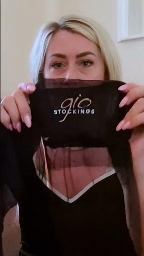Charlotte Elizabeth reviews Gio Stockings 15 denier RHT nylon stockings with Gio branded welt