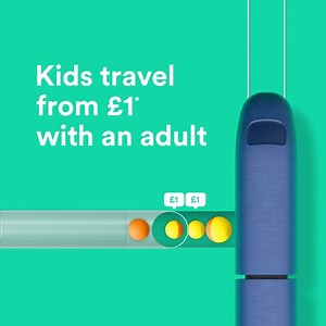 Drinks, snacks, wet wipes - check! Up to four kids can travel from just £1 each when they're travelling with a grown up on *selected off-peak trains. Find tickets: https://www.thetrainline.com | Trainline