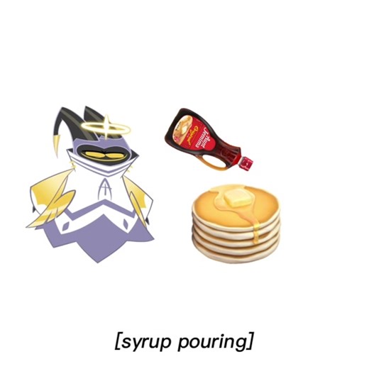 Exploding Pancakes in Hazbin Hotel - Squished Adam