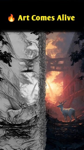 The Deer Who Found the Dawn 🌅🦌 | #shorts