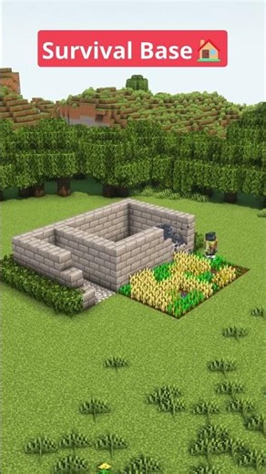 Minecraft Survival Base Timelapse🏠 #shors