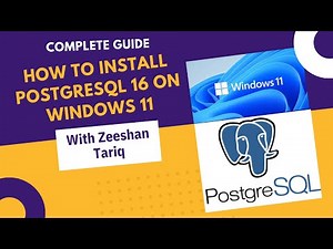 Complete guide how to Install PostgreSQL 16 on Windows 11 | pgAdmin 4 2023