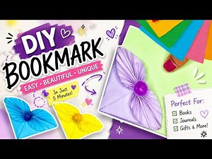 Easy Origami Bookmark Tutorial | DIY Corner Bookmark (Step-by-Step) | paper craft