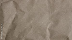 Crumpled Brown Paper Texture Video – Realistic Wrinkled Paper Background Animation