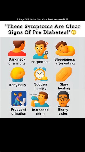 "These Symptoms Are Clear Signs Of Pre Diabetes!"😳
