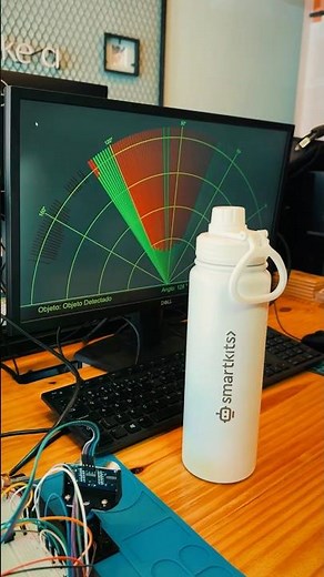 Tutorial: projeto de Sonar feito com Arduino Uno #arduino #projetomaker