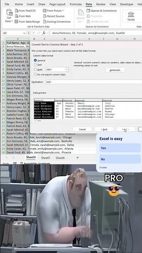 Text to Columns in Excel | Split Names, Dates & Data Easily (Step by Step)