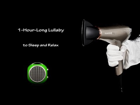 Hair Dryer Sound 12 and Fan Heater Sound 2 | ASMR | 1-Hour-Long Lullaby to Sleep and Relax