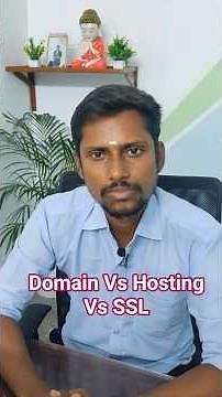 Domain vs Hosting vs SSL 🔒 | Website Basics Explained in 30 Seconds!
