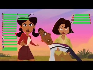 Cartoons Characters Crossovers Season 4 - Final Battle With Healthbars