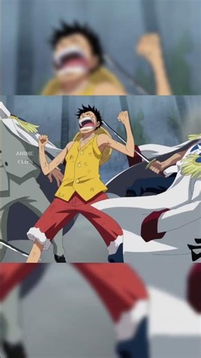 Luffy uses conquer haki to save ace #anime #luffy #onepiece