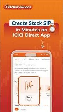 How to Place Stock SIP Orders on the ICICI Direct App