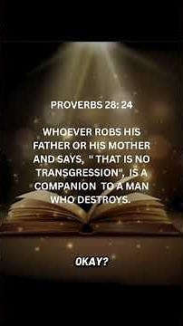 Proverbs 28:24