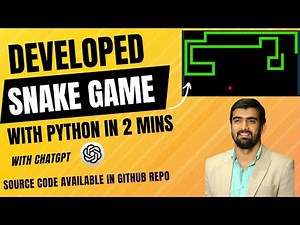 Create Snake Game Using ChatGPT And Python In 2 Minutes