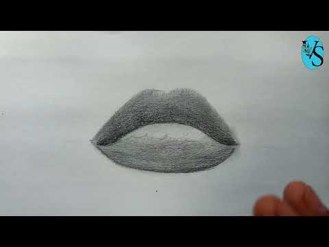 How to Draw Realistic Lips with Pencil | Easy Shading Tutorial ! #drawingtutorial