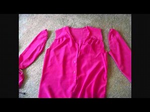 Chic on the Cheap: How to turn an adult-size dress to a child's dress