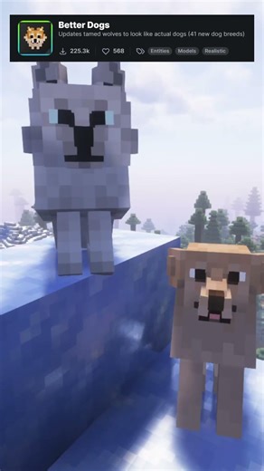 Minecraft Best Dog Texture Pack #shorts