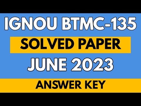IGNOU BTMC 135 Solved Exam Paper | June 2023 Session | Full Solution | Tourism Studies