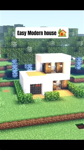 Minecraft Realstic Modern house tutorial 🏡