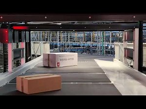 Paket-Einschleusung der neuen Sortieranlage im Briefzentrum Härkingen