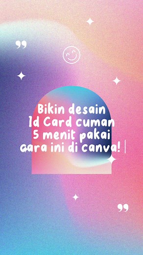bikin desain id card cuman 5 menit di canva emang bisa? jawabannya Jelas bisa! yuk simak tutorialnya🤗 #idcard #desainidcard #canva #canvadesign #canvatutorial #TikTokPromote #fyp