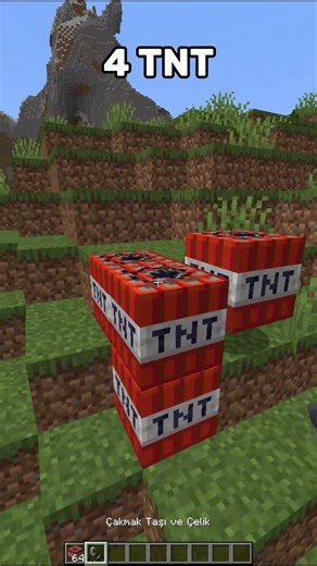 4 TNT Explosion #minecraft