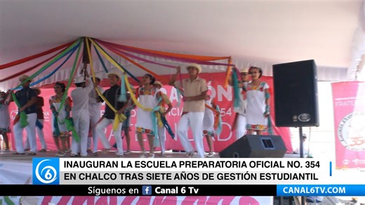 #EdoMéx 🏫🎉 Inauguran la escuela preparatoria oficial No. 354 en #Chalco, tras siete años de gestión estudiantil.📚 Mantente informado sobre los acontecimientos más relevantes en 🌐 https://www.canal6tv.com 📰 Contáctate con nosotros al WhatsApp 📲55 63 73 05 78 💬 | Canal 6 Tv
