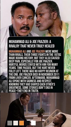 Muhammad Ali & Joe Frazier: A Rivalry That Never Truly Healed 🥊💔 #Shorts