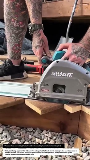 “Precision Track Saw Cutting | Makita Track Saw Woodworking Tutorial for Perfect Straight Cuts”.