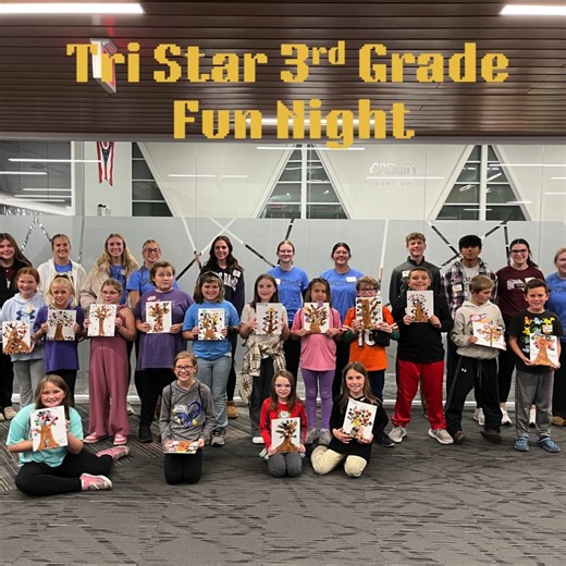 3rd graders had another super fun craft and scavenger hunt at Tri Star. They enjoyed making button trees, playing bingo, and seeing all the classrooms and labs throughout the building. Thanks to all the 3rd graders, parents, grandparents, and Tri Star student volunteers for making it a successful night. We start our 4th grade nights next week and still have some openings. See our website for details!! #CareerDevelopment #HandsOnLearning #CareerConnections #learningcanbefun | Tri Star Career Comp