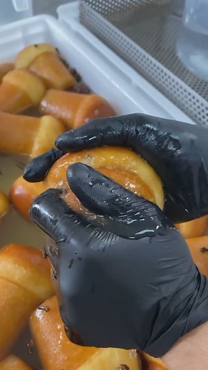 TasteAtlas on Instagram: "Babà al Rum 🇮🇹 at @whippyofficial_ Babà al Rum is a classic Italian dessert, especially famous in Naples. This small, yeast-based cake is soaked in a rich rum syrup, giving it a soft, spongy texture and intense flavor. Originally inspired by the French baba au rhum, it was introduced to Naples in the 19th century and quickly became a local favorite. Traditionally, it is served plain or filled with pastry cream and sometimes flavored with citrus zest or limoncello."