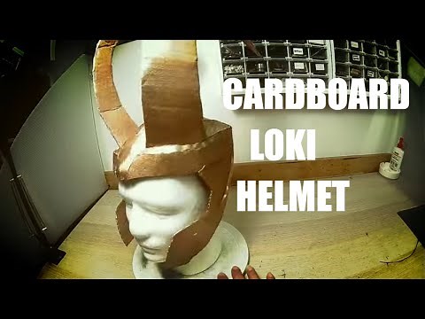 DIY Loki Cardboard Helmet with Template