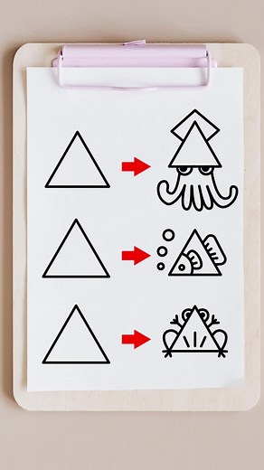 How to Draw Cute Animals: Squid, Fish, and Frog