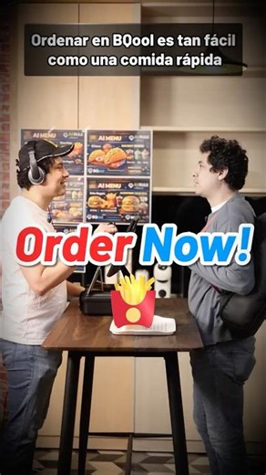 Ordenar en BQool es tan fácil como una comida rápida