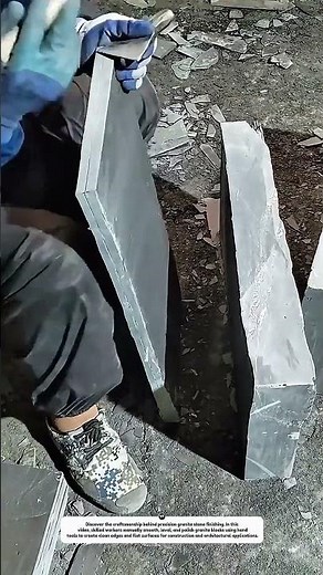 How Granite Stone Blocks Are Hand-Finished | Precision Stone Cutting & Polishing Process