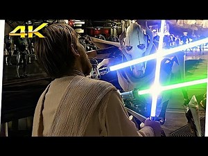 Obi Wan vs General Grievous | Star Wars Episodio III - La Venganza De Los Sith (2005) 4K (LATINO)