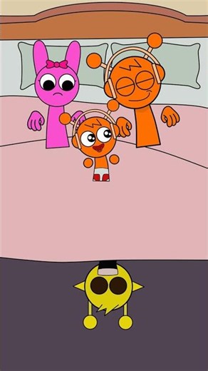 Simon Phase went wrong with baby Oren Poop | Sprunki Animation