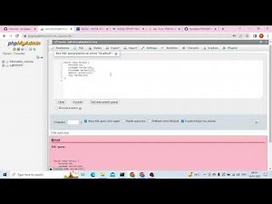 #1046 - No database selected