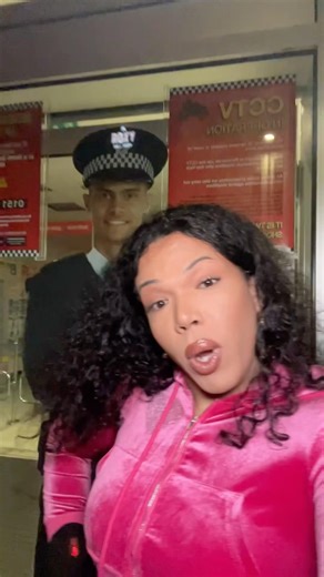 I kinda think officer enjoyed my performance! #officer #rapping #police #femalerapper #transgender