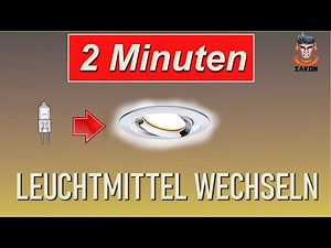 Leuchtmittel einer Einbaulampe wechseln